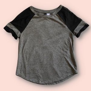 Mesh sleeve t shirt